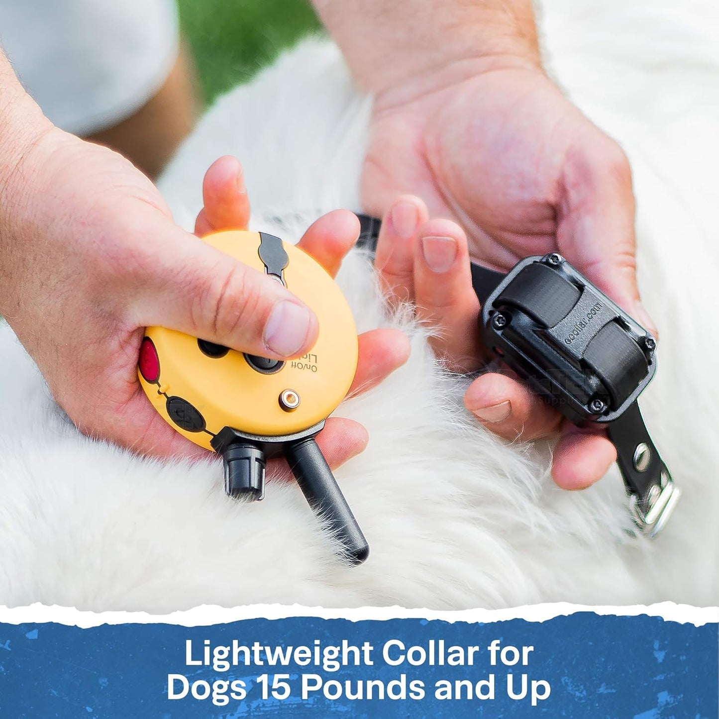 E-Collar - ET-300-1/2 Mile Remote Waterproof Trainer Mini Remote Training Collar - 100 Training Levels plus Vibration and Sound - Includes Petstek Dog Training Clicker