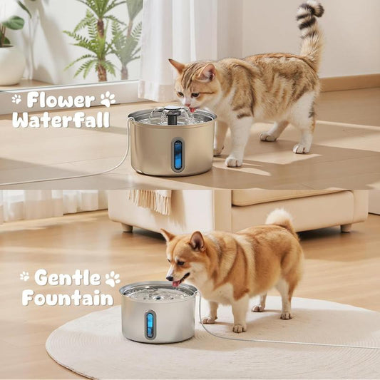3.5L Large Capacity Automatic Pet Water Dispenser for Drinking with Level Window