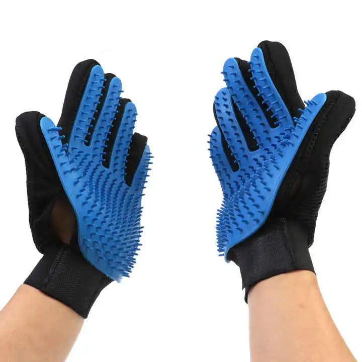 NONOR Rubber Pet Bath Brush Protection Silicone Cat Comb Glove Massage Grooming Dogs Cats Supplies
