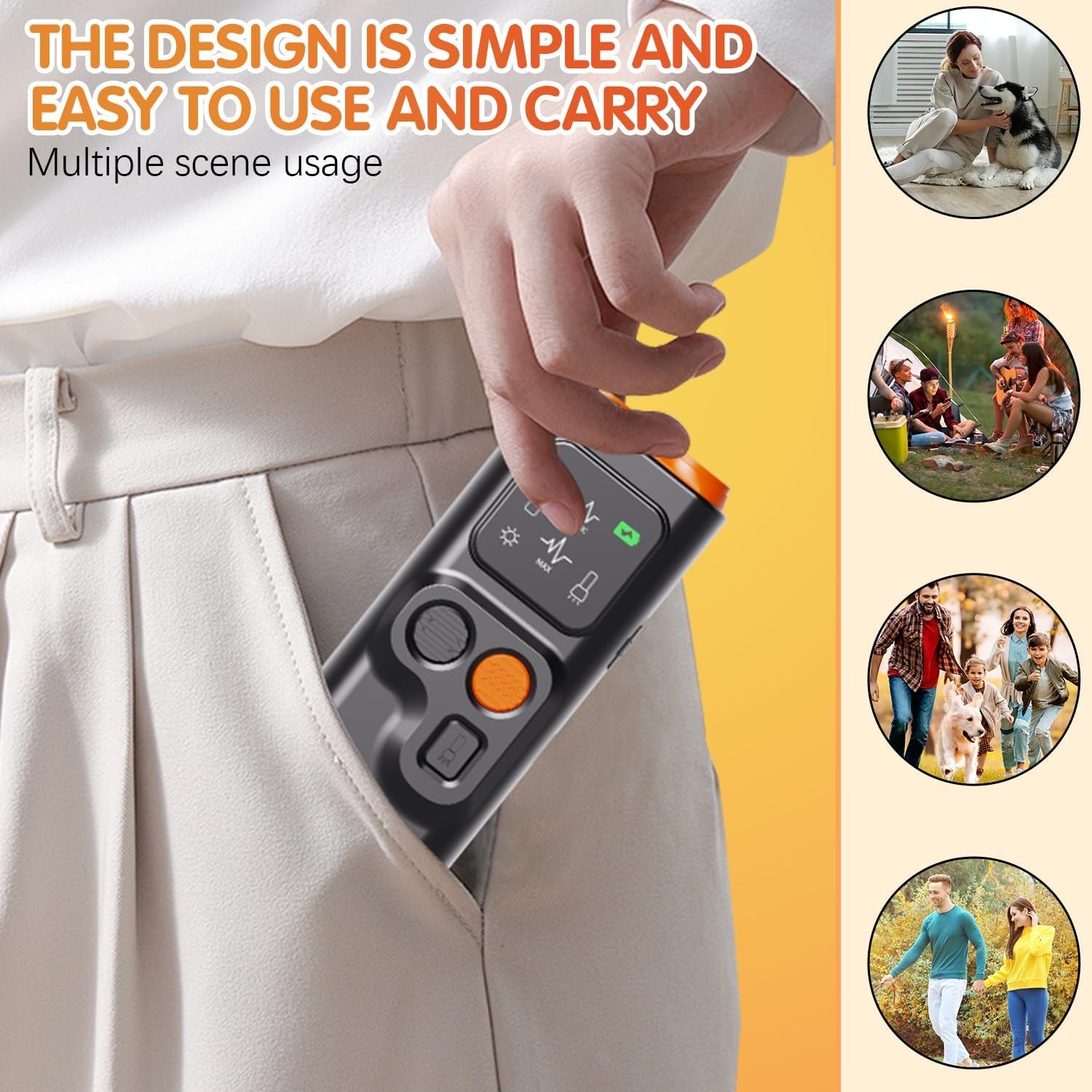 Barkguard - Bark Guard anti Barking Device for Dogs, 2024 New Dog Bark Deterrent Device with HD Display and LED Flashlight, Stop Bad Behavior without Yelling or Swatting,Rechargeable