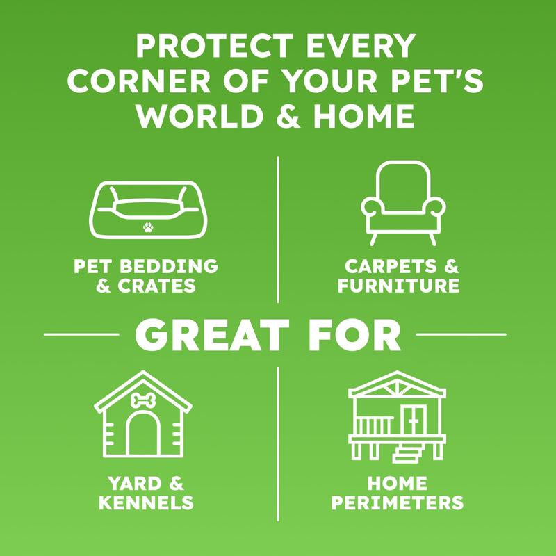 Bugmd Flea & Tick Spray for Dogs, Cats & Home – Plant-Based Formula with Cedarwood Oil – Indoor/Outdoor Use – 16 Oz